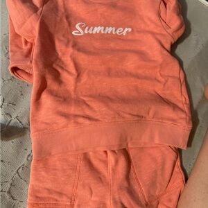 Janie and Jack Coral 'Summer' Kids Matching Set